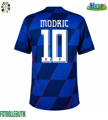 Kroatien Luka Modric #10 Bortatröja EM 2024 Kortärmad
